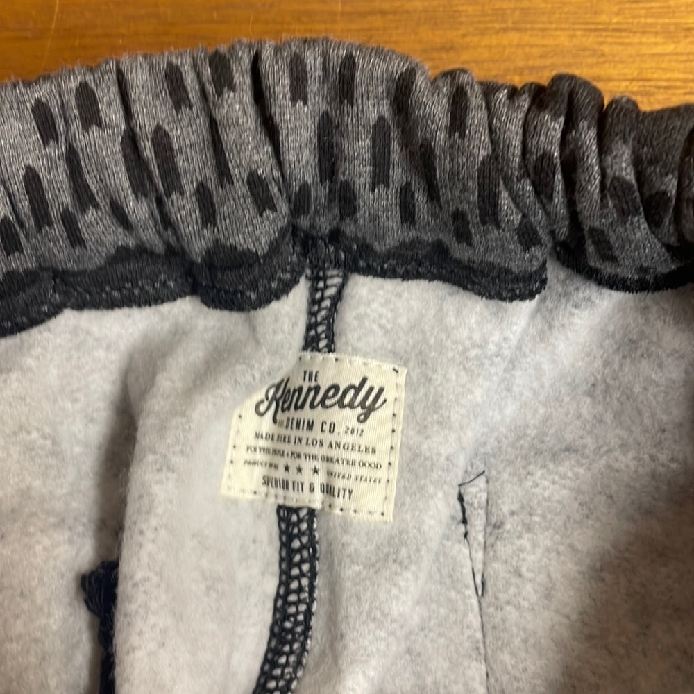 Kennedy Denim Sweatpants Black/Gray Men’s Size Small - Picture 5 of 9